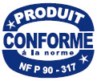Producto conforme a la norma NF P 90 - 317
