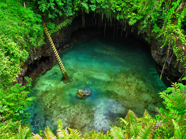 Piscina Natural - Fosa Oceánica de To Sua. Isla de Upolu (Samoa)