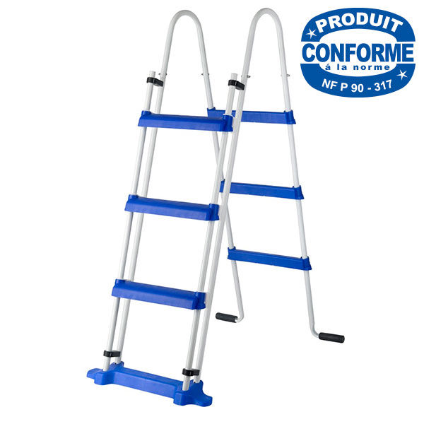 Escalera Acero Tijera Piscinas Desmontables 3x2 Peldaños Gre ES1100